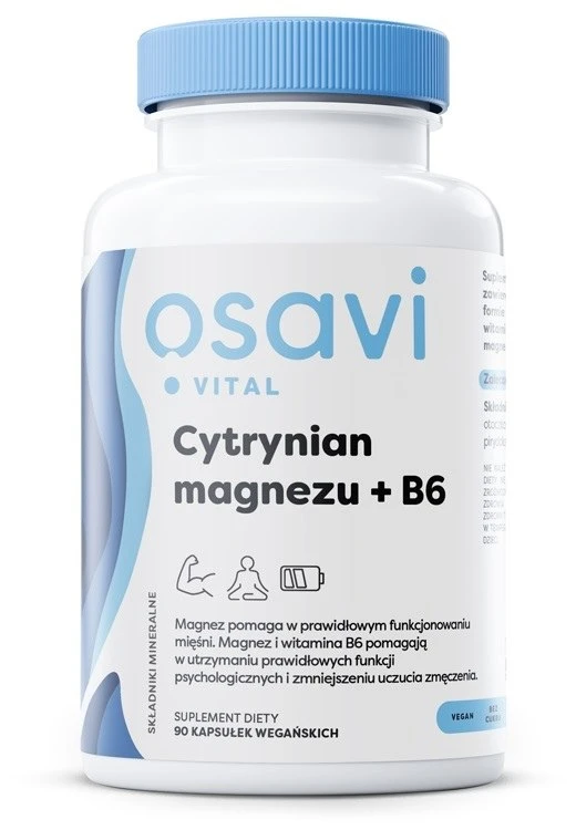 OSAVI Magnesium citrate + B6 (90 vcaps)