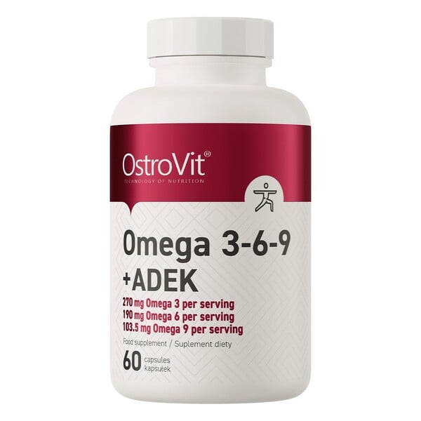 Ostrovit - Omega 3-6-9 med ADEK 60 kapsler