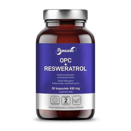 PANASEUS OPC + resveratrol (50 caps)