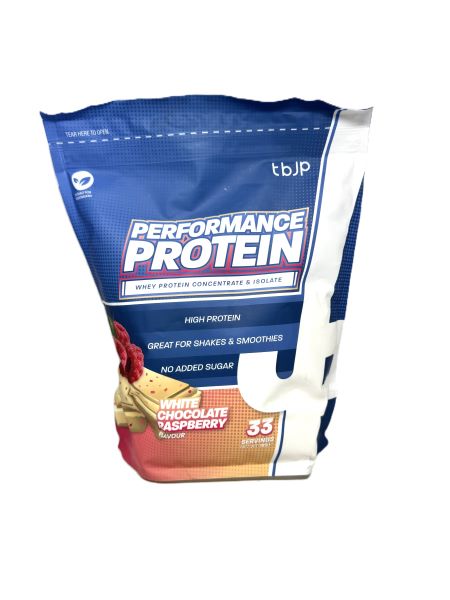 Trained by JP - Performance Protein, White Chocolate Raspberry - 1000g