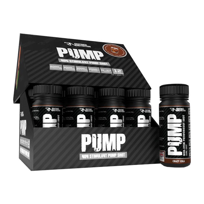 Refined Nutrition - Pump Non-Stim Shot, Crazy Cola - 12 x 60 ml.