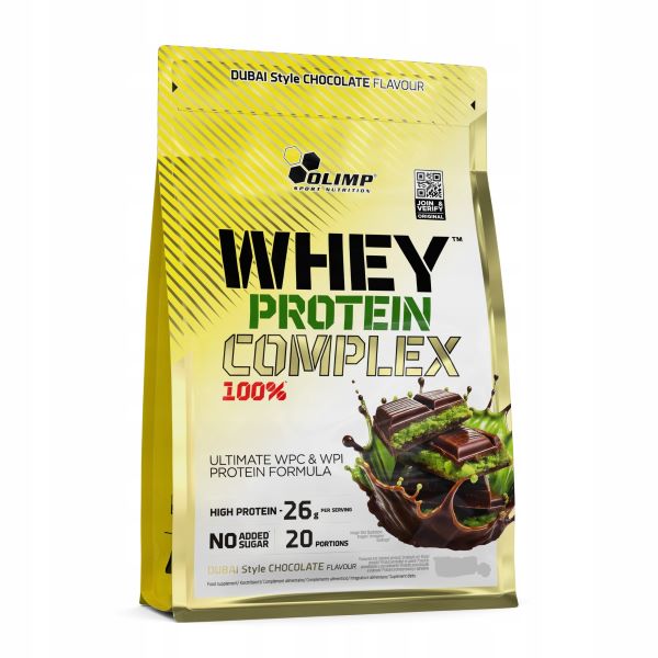 Olimp Nutrition - Whey Protein Complex 100%, Dubai Style Chocolate - 600g