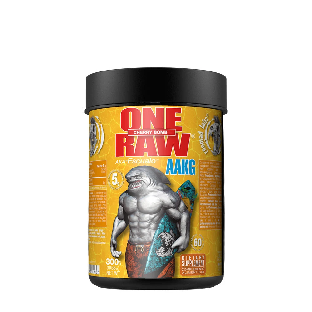 Zoomad Labs - One Raw® AAKG 300 g, Cherry Bomb