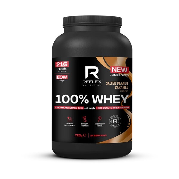 Reflex Nutrition - 100% Whey, Salted Peanut Caramel - 720g