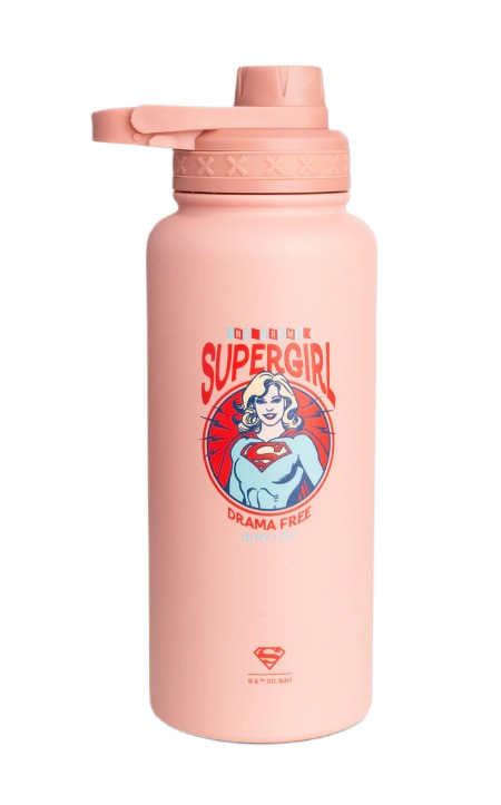 SmartShake - Bohtal Insulated Sports Bottle - DC Comics, Supergirl Drama Free - 960 ml.