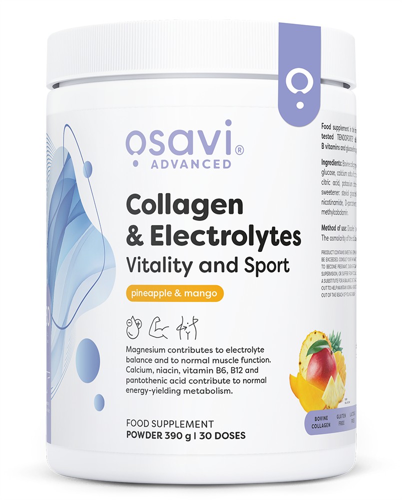 Osavi - Collagen Electrolytes Vitality and Sport, Pineapple & Mango - 390g