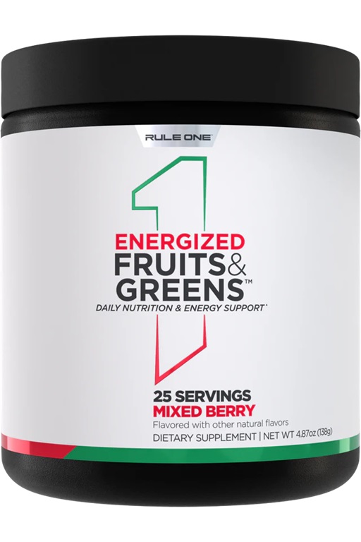 Rule One - Energized Fruits & Greens, Mixed Berry - 138g