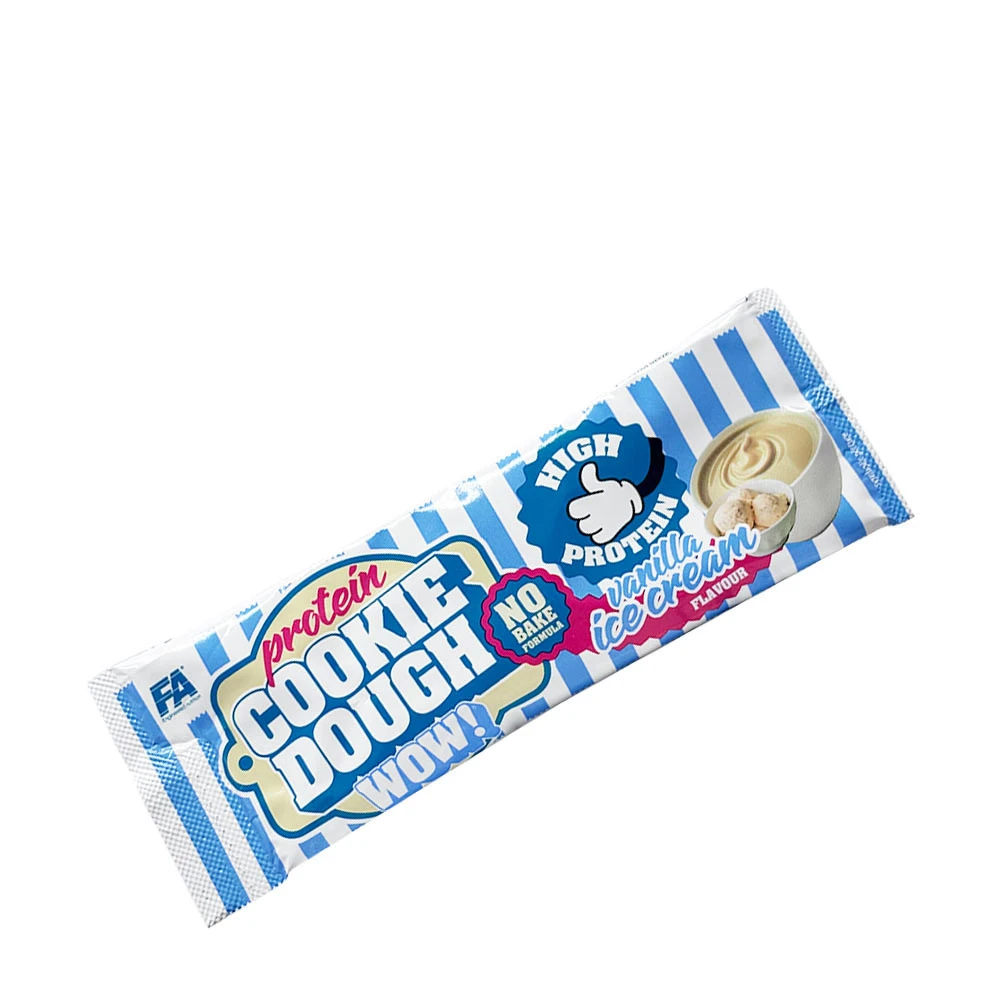 FA - WOW! Cookie Dough Prøve 20 g, Vaniljeis