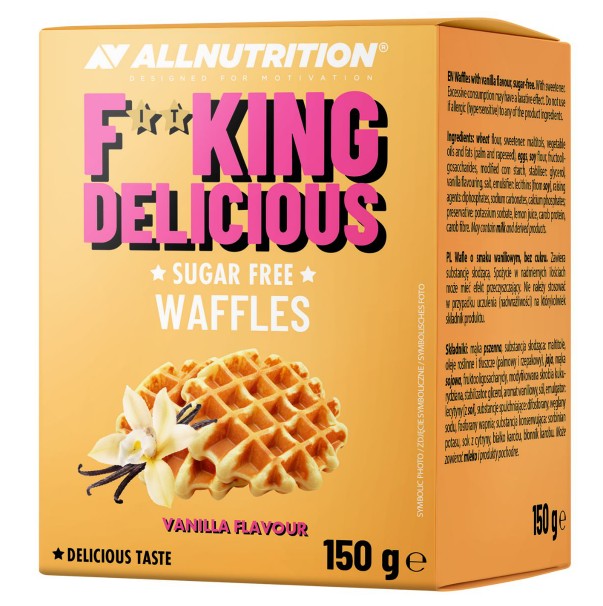 Allnutrition - Fitking Delicious Waffles, Vanilla Flavour - 150g