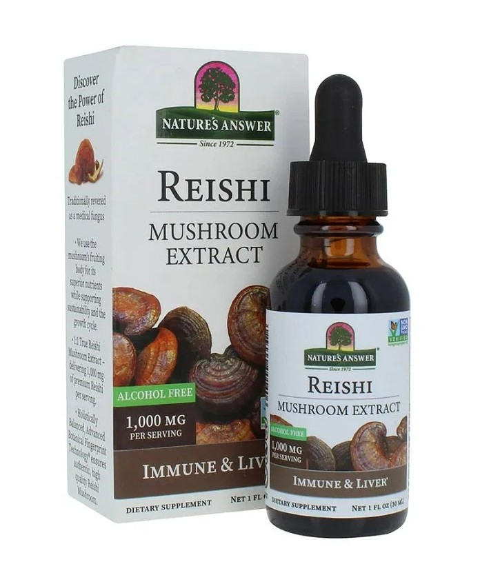 Nature's Answer - Reishi Mushroom Extract, 1000mg - 30 ml.