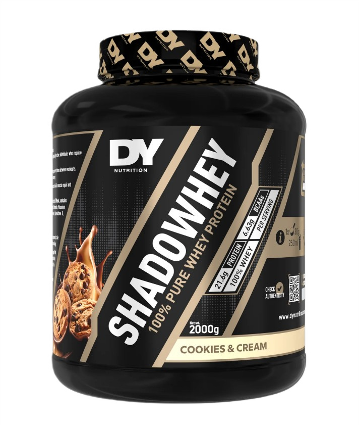 Dorian Yates - ShadoWhey 100% Pure Whey Protein, Cookies & Cream - 2000g