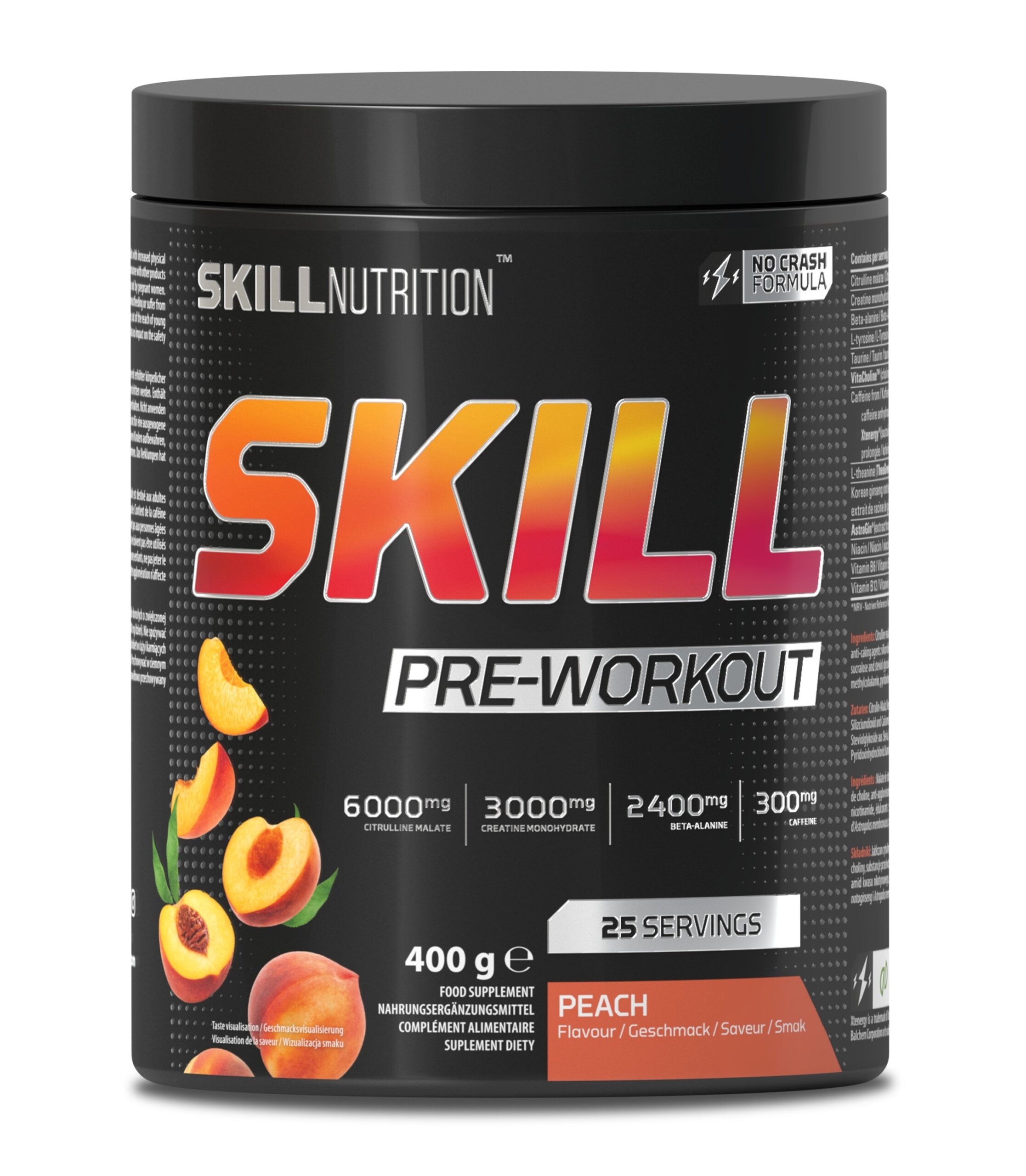 Skill Nutrition - Skill Pre-Workout, Peach - 400g