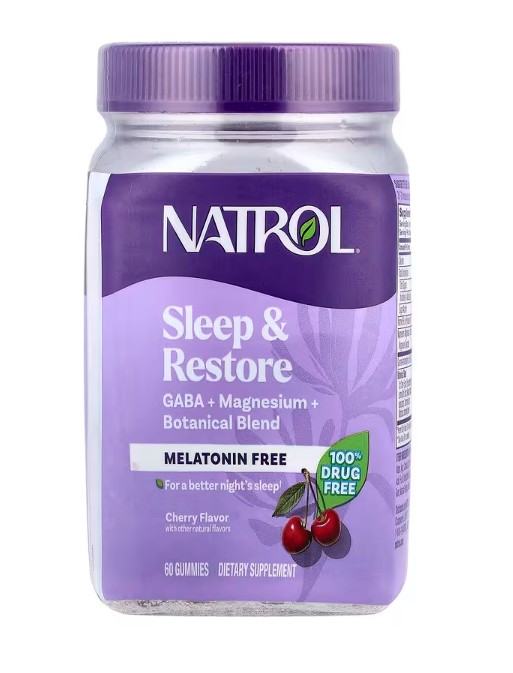 Natrol - Sleep & Restore Melatonin Free, Cherry - 60 gummies