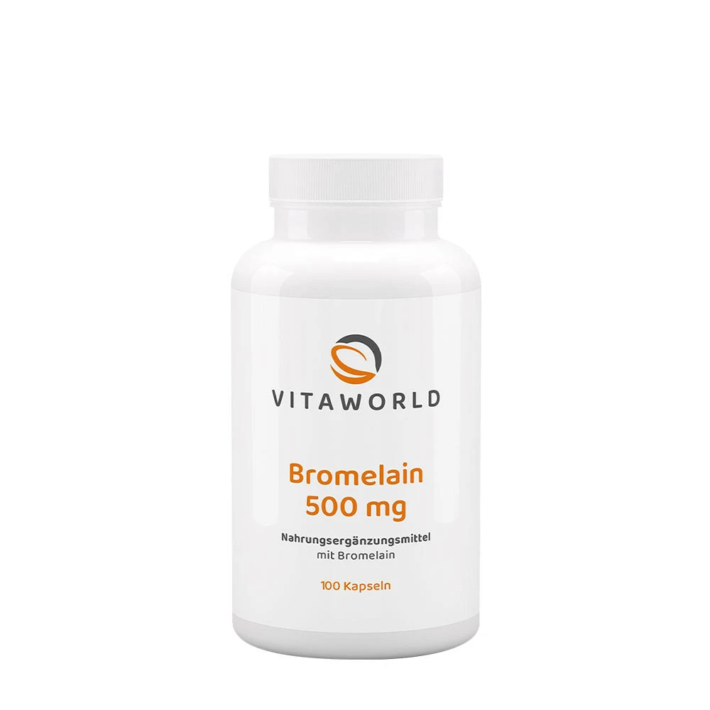 Vitaworld - Bromelain 500 mg, 100 kapsler