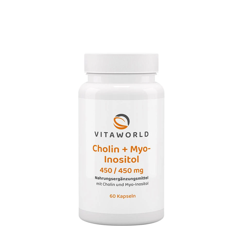 Vitaworld - Cholin + Inositol 450/450 mg (60 kapsler)