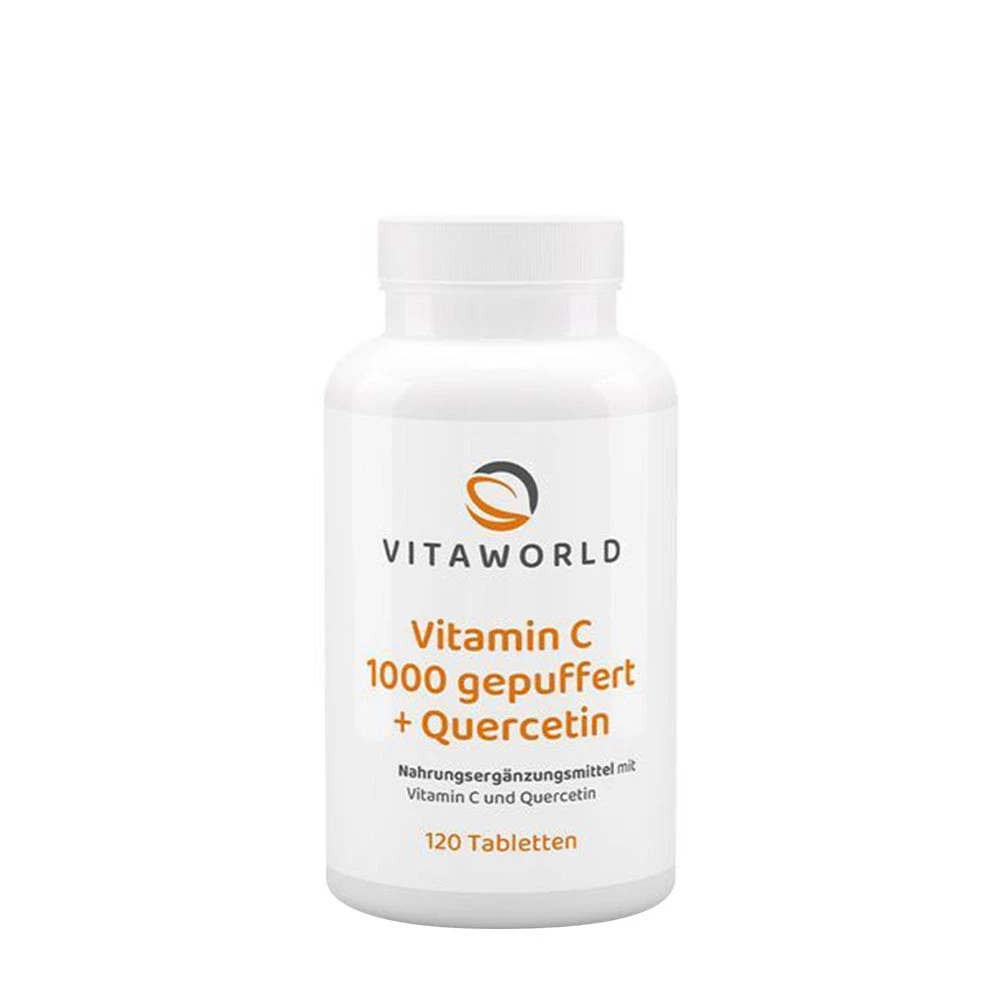 Vitaworld - Vitamin C 1000 Buffered + Quercetin 120 tabletter