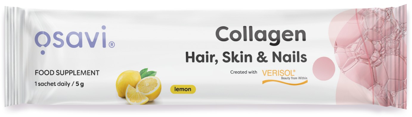 Osavi - Collagen Peptides (Hair, Skin & Nails), Lemon - 5g (1 serving) billede