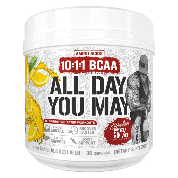 5% Nutrition - AllDayYouMay Legendariske Serie Italiensk Citron-Is + 534g