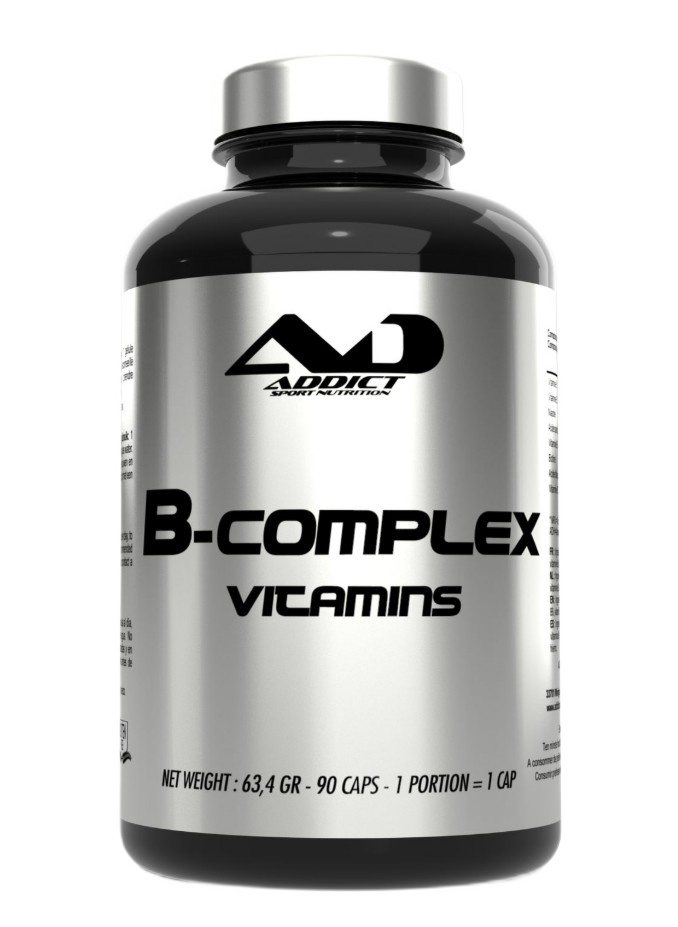 Addict Sport Nutrition - B-kompleks vitaminer + 90 kapsler