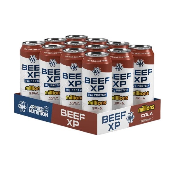Applied Nutrition - Beef XP dåser, Millions Cola - 12 x 500 ml