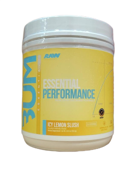 Raw Nutrition - Bum Essentiel Præstation, Iskold Citron Slushice + 582,5 g