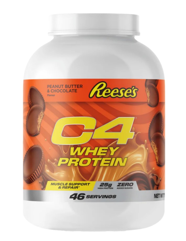 Cellucor - C4 wheyprotein, jordnødde-smør og chokolade Reese's + 1700 g