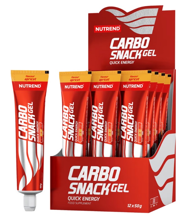 Nutrend - Carbosnack Tube, abrikos + 12 x 50 g