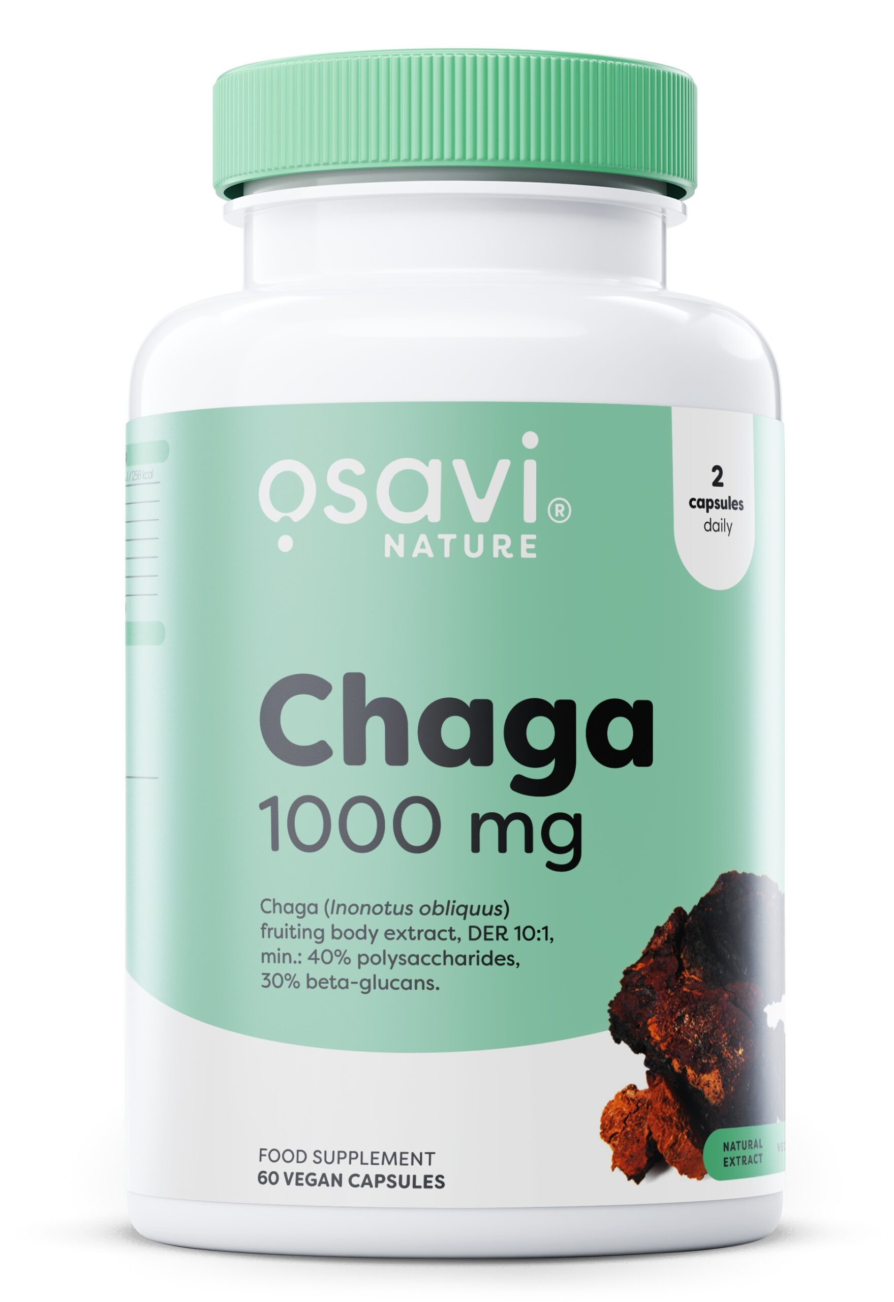 Osavi - Chaga 1000 mg + 60 veganske kapsler
