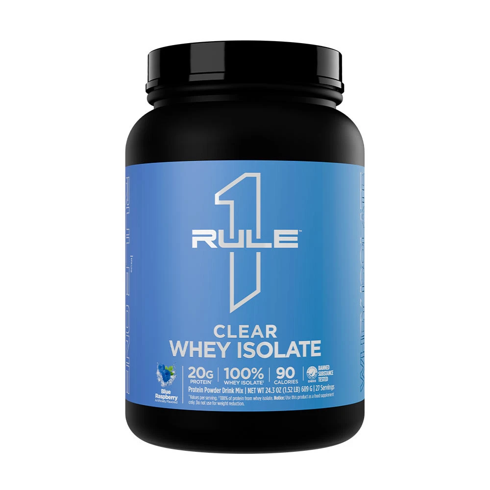 Rule One - Klar Whey-Isolat Blå hindbær + 689g