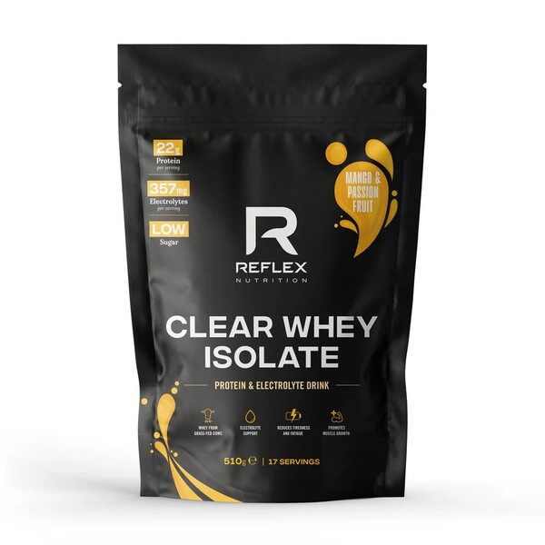 Reflex Nutrition - Clear Whey Isolat, Mango og passionsfrugt + 510 g