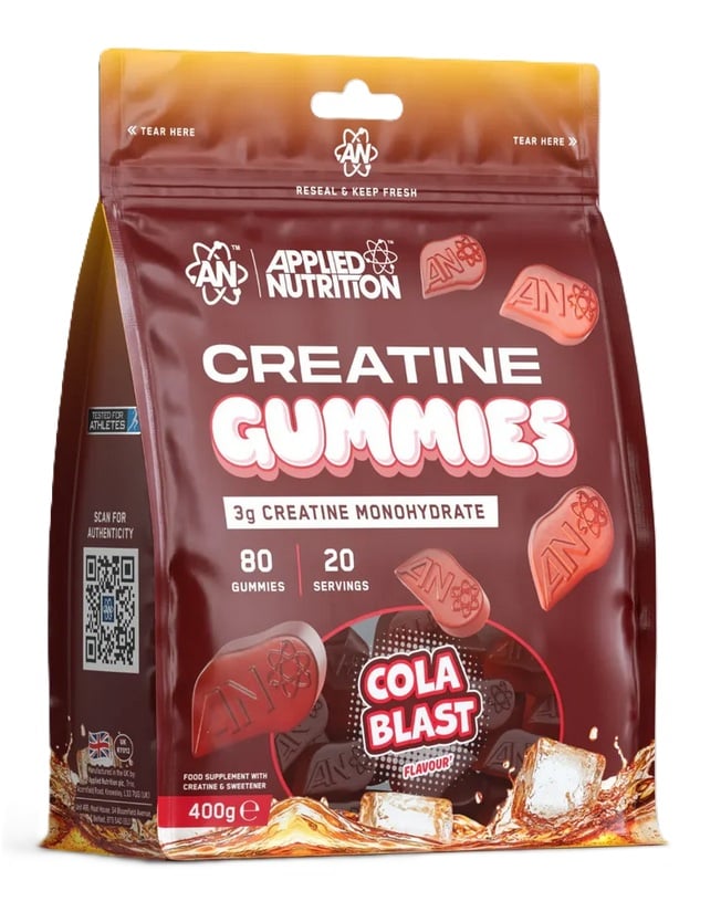 Applied Nutrition - Kreatin tyggegummier Cola Blast + 80 stk
