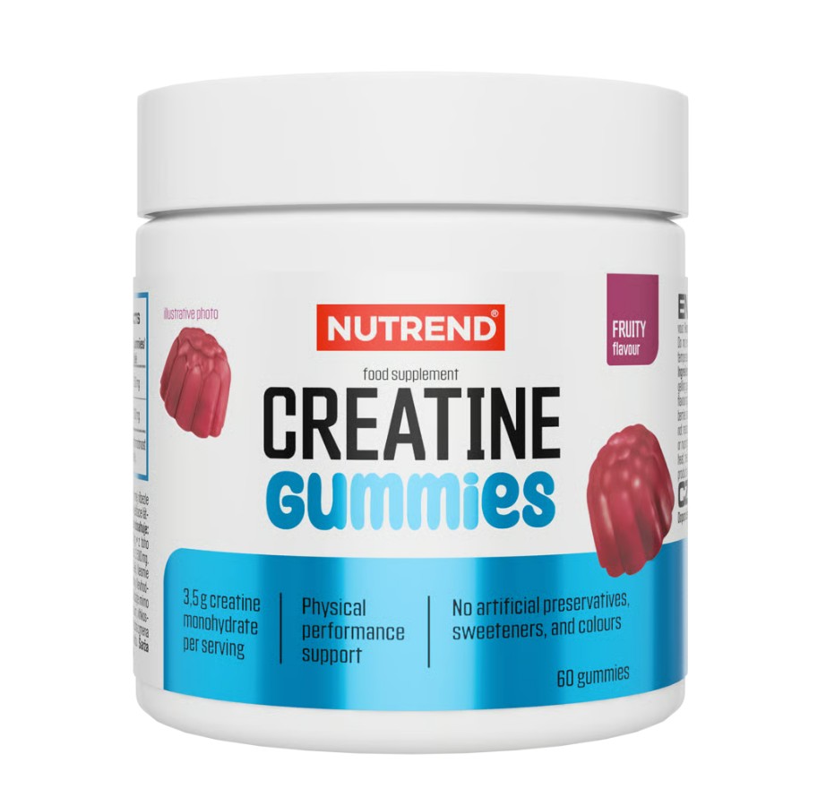 Nutrend - Kreatin Gummier, Frugtsmag + 60 stk