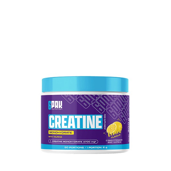 6PAK - Kreatin monohydrat, citron + 300 g