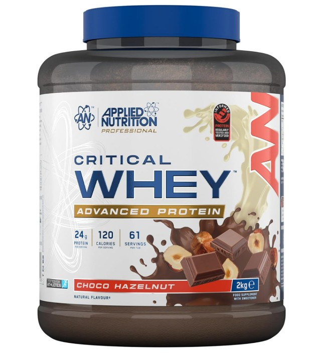 Applied Nutrition - Critical Whey Chokolade Hasselnød + 2000 g