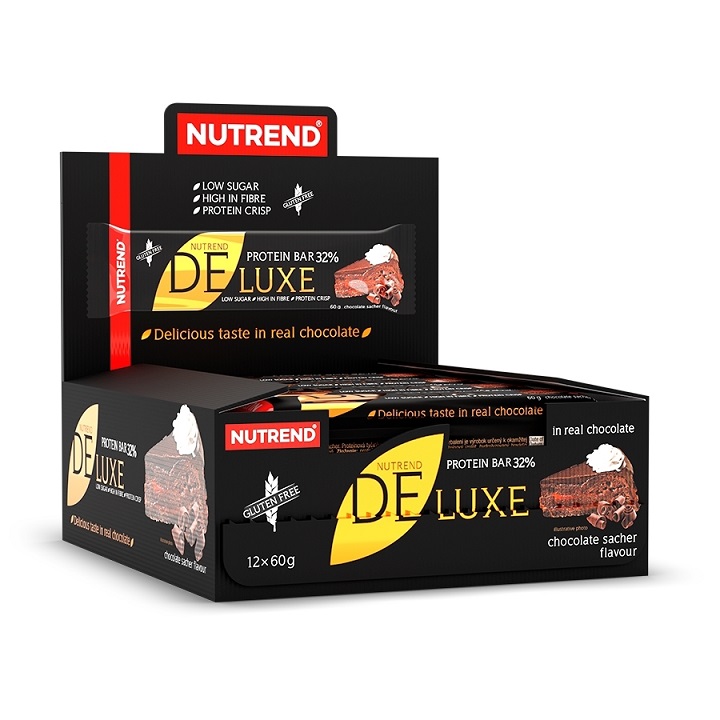 Nutrend - Deluxe proteinbar, chokolade Sacher + 12 x 60 g