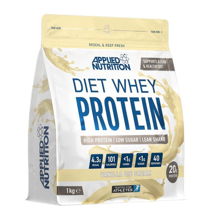 Applied Nutrition - Diæt Whey, Vaniljeis + 1000g