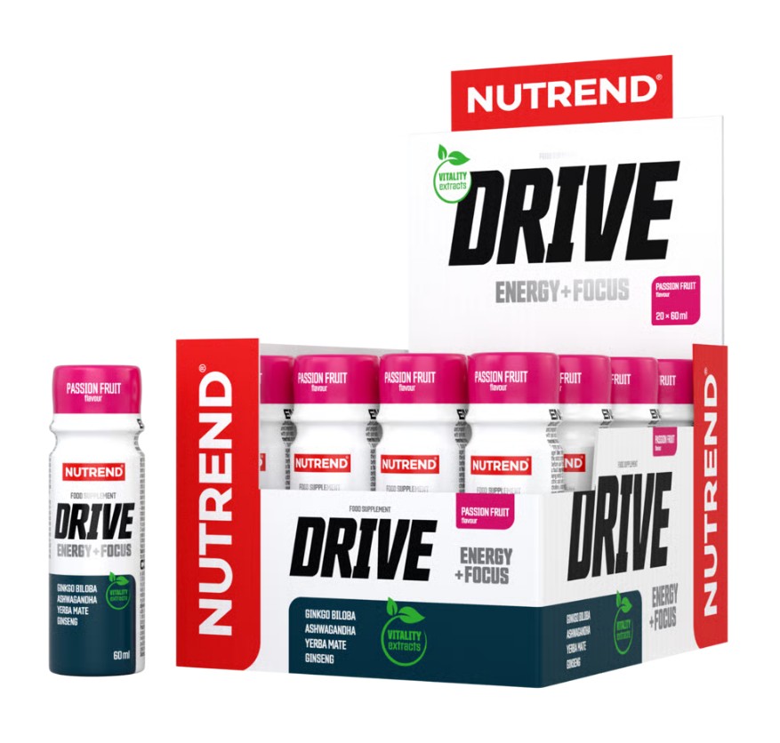 Nutrend - Drive Shot, passionsfrugt 20 x 60 ml