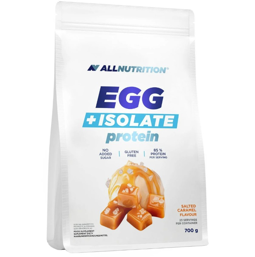 Allnutrition - æggehvide-isolatprotein, saltet karamel + 700 g