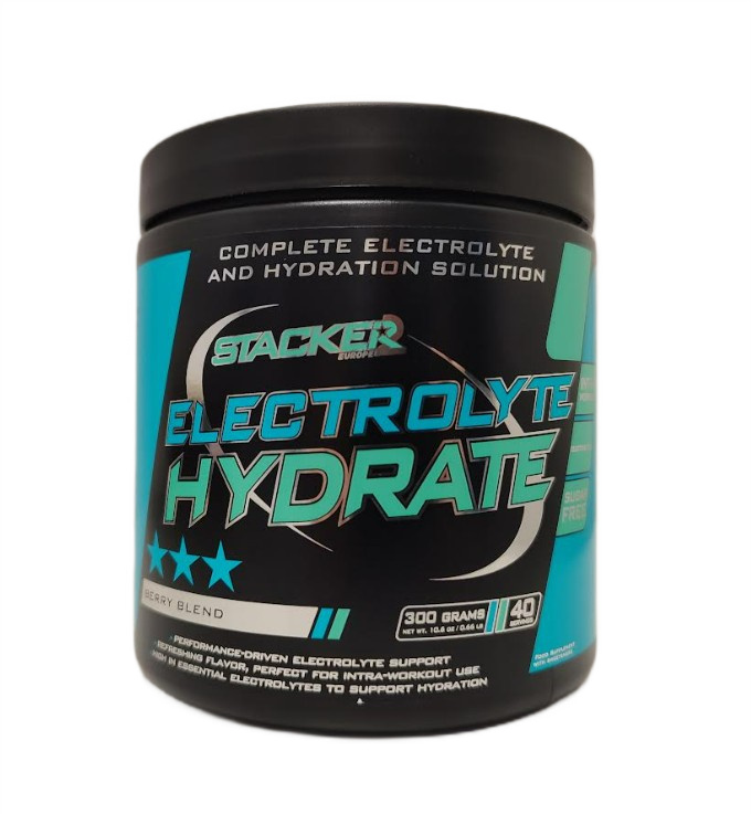 Stacker2 Europe - Elektrolyt-hydrering, Bærblanding + 300 g