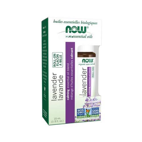 NOW Foods - Roll-on med æterisk olie, lavendel + 10 ml