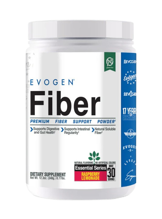 Evogen - Fiber hindbær-citronade + 348g