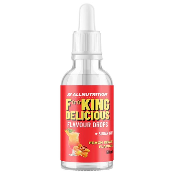 Allnutrition - Fitking Lækre Smagsdrops Ferskenstrand + 50 ml