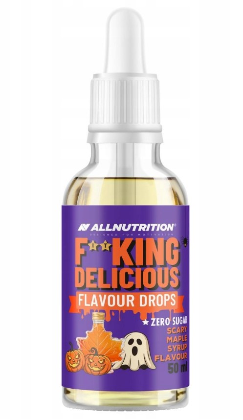 Allnutrition - Fitking Lækre Smagsdrops, Skræmmende Ahornsirup + 50 ml