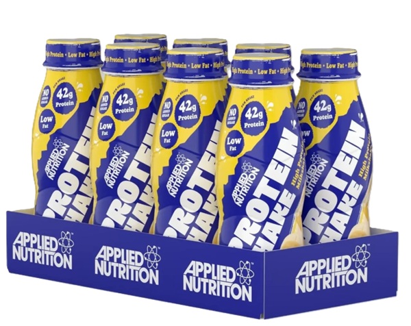 Applied Nutrition - Højproteinshake, Banan-Nydelse + 8 x 500 ml