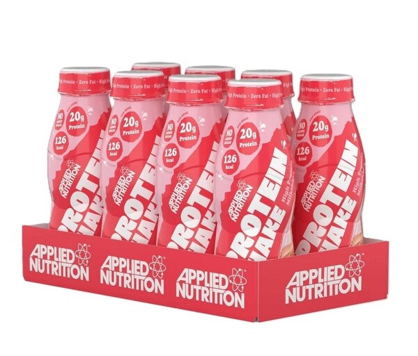 Applied Nutrition - Højproteinshake Jordbær og fløde + 8 × 330 ml