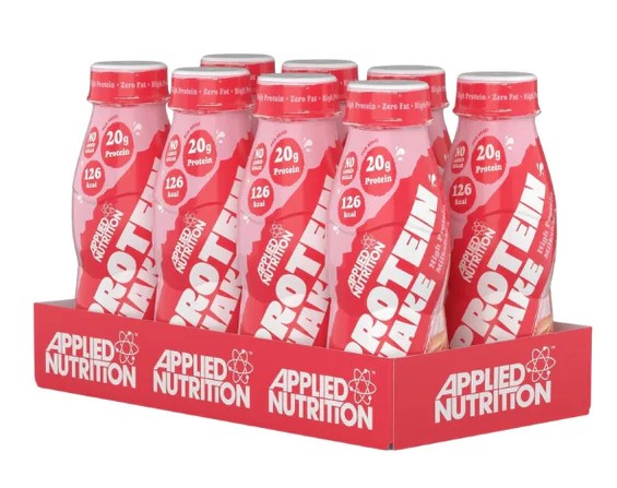 Applied Nutrition - Højproteinshake Jordbær og Fløde + 8 x 330 ml