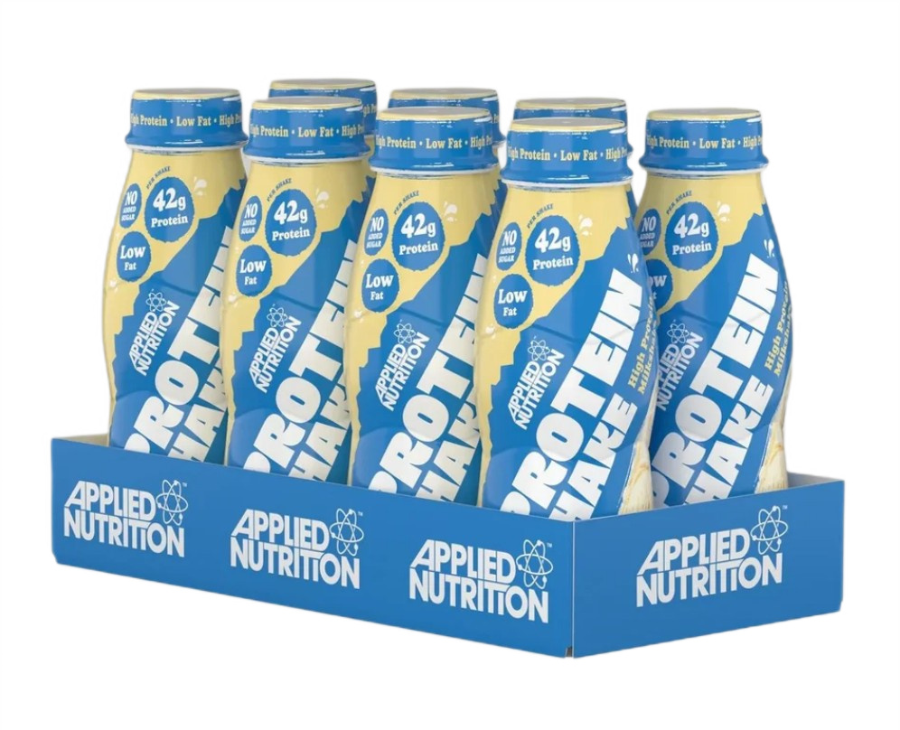 Applied Nutrition - Højproteinshake, Vaniljeis + 8 x 500 ml