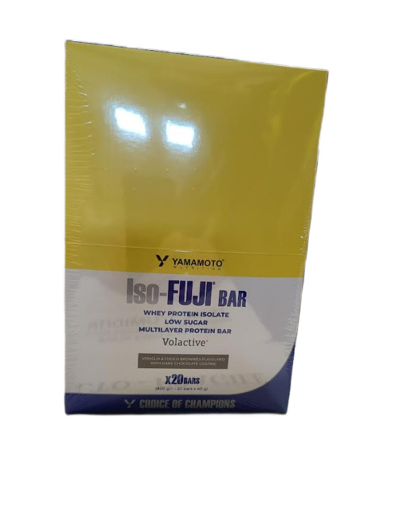Yamamoto Nutrition - Iso-FUJI Bar, vanilje og chokoladebrownies + 20 x 40 g