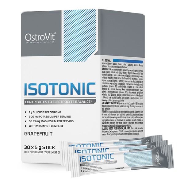 Ostrovit - Isotoniske stænger, grapefrugt + 30 × 5 g