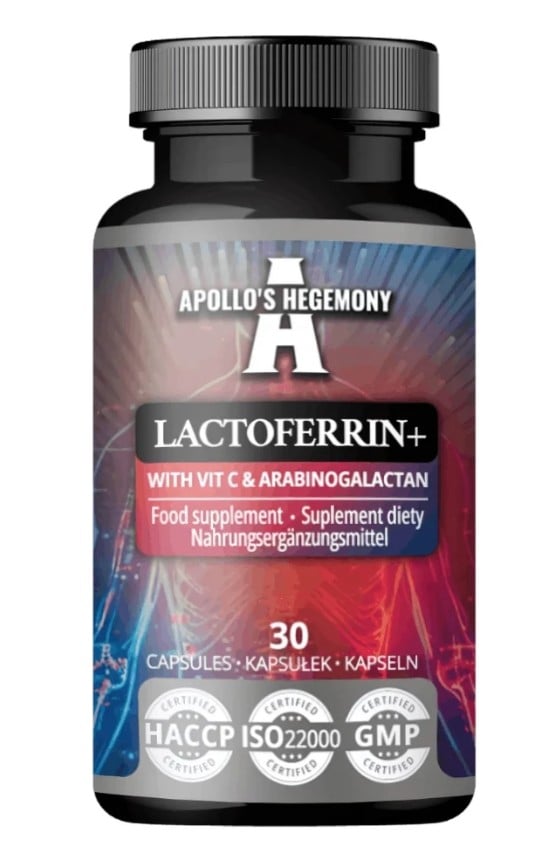 Apollo's Hegemony - Laktoferrin+ med C-vitamin og Arabinogalaktan + 30 kapsler
